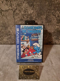 Sega Mega Drive Les Schtroumpfs The Smurfs mit OVP und Anleitung Multi Language - T-Retro-Games 