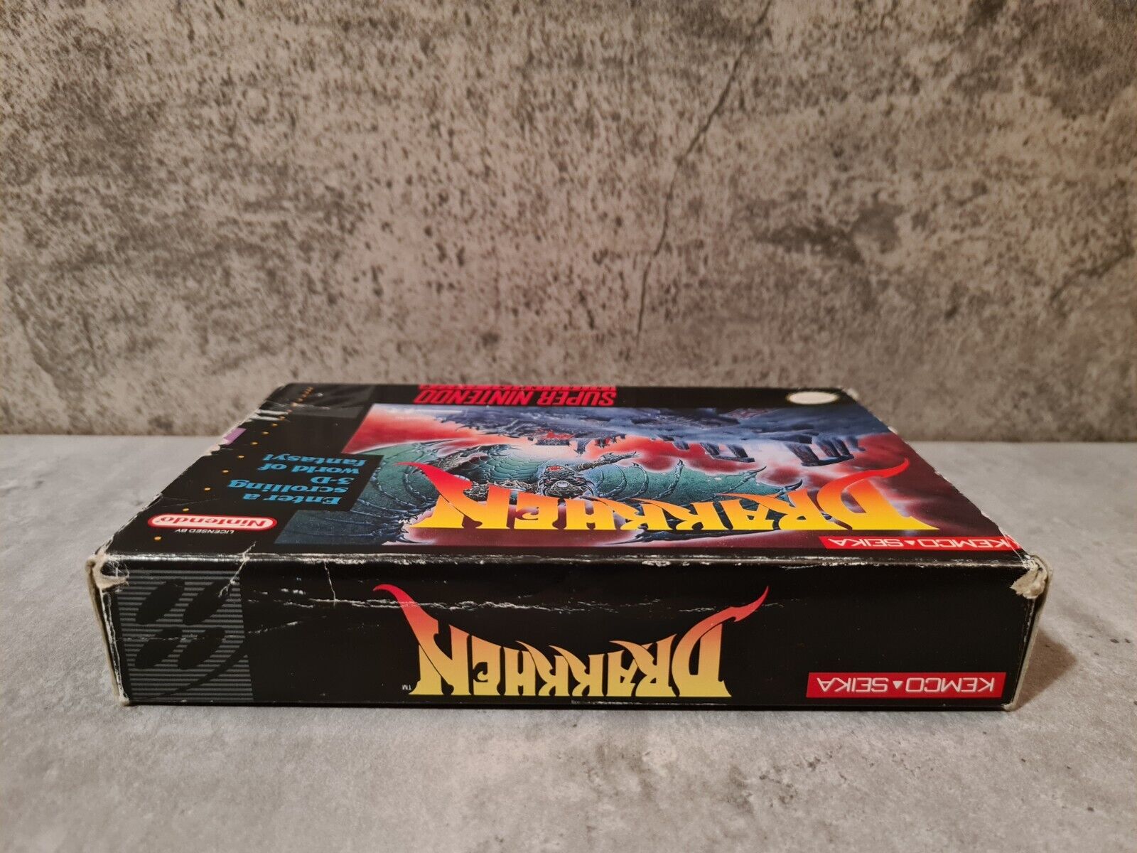 SNES Super Nintendo Drakkhen mit OVP und Anleitung NTSC USA - T-Retro-Games 
