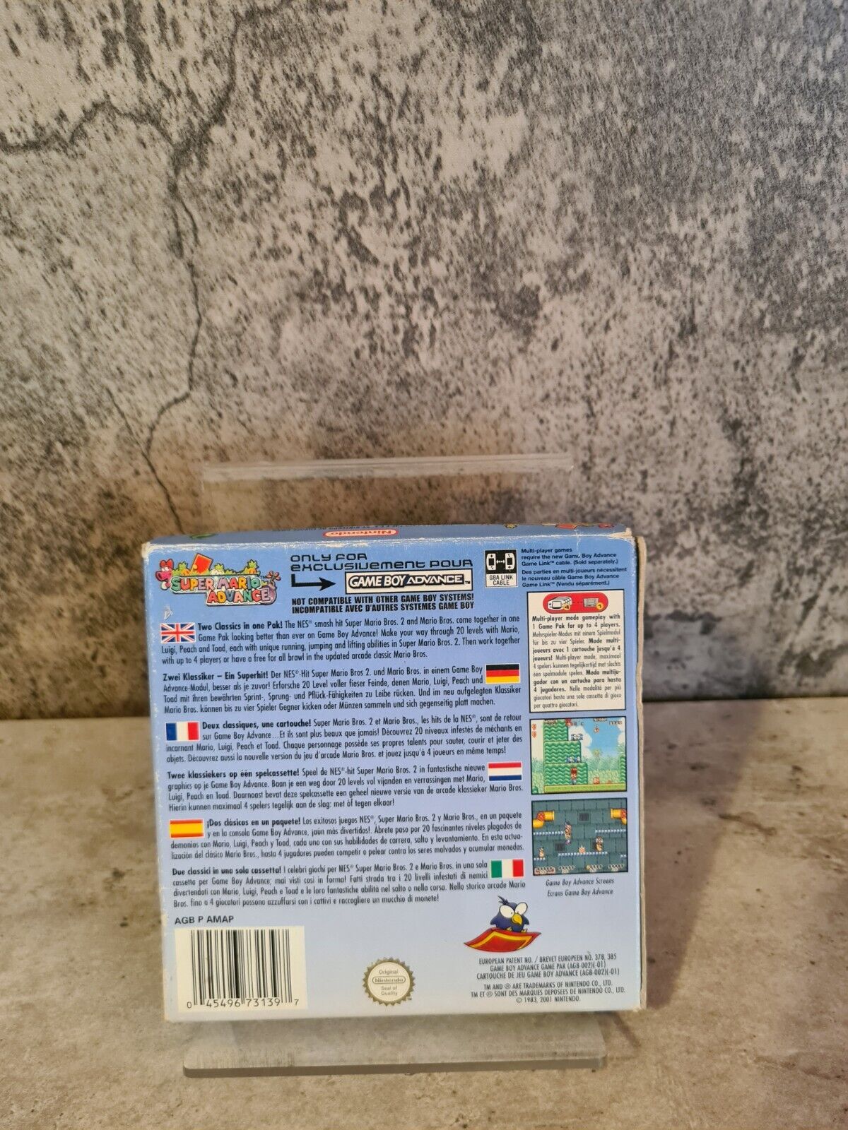Nintendo Gameboy Advance Super Mario Advance mit OVP und Anleitung EUR - T-Retro-Games 