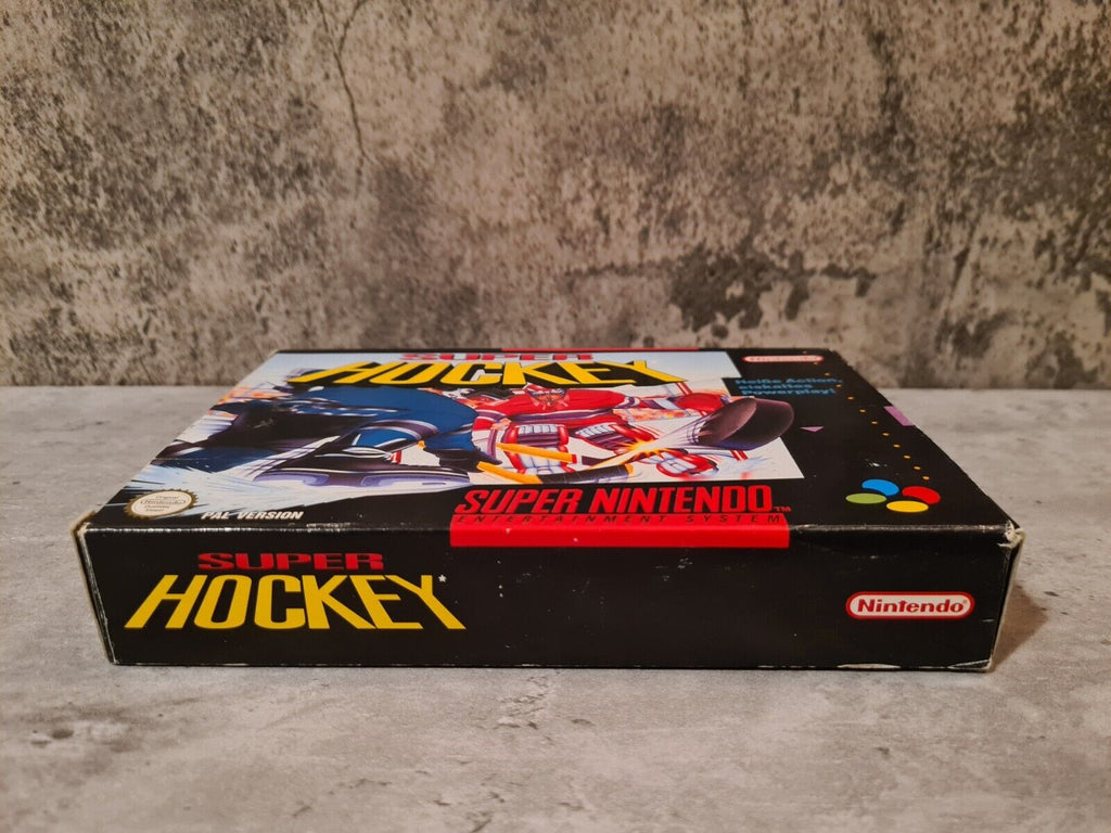 SNES Super Nintendo Super Hockey mit OVP und Anleitung NOE - T-Retro-Games 
