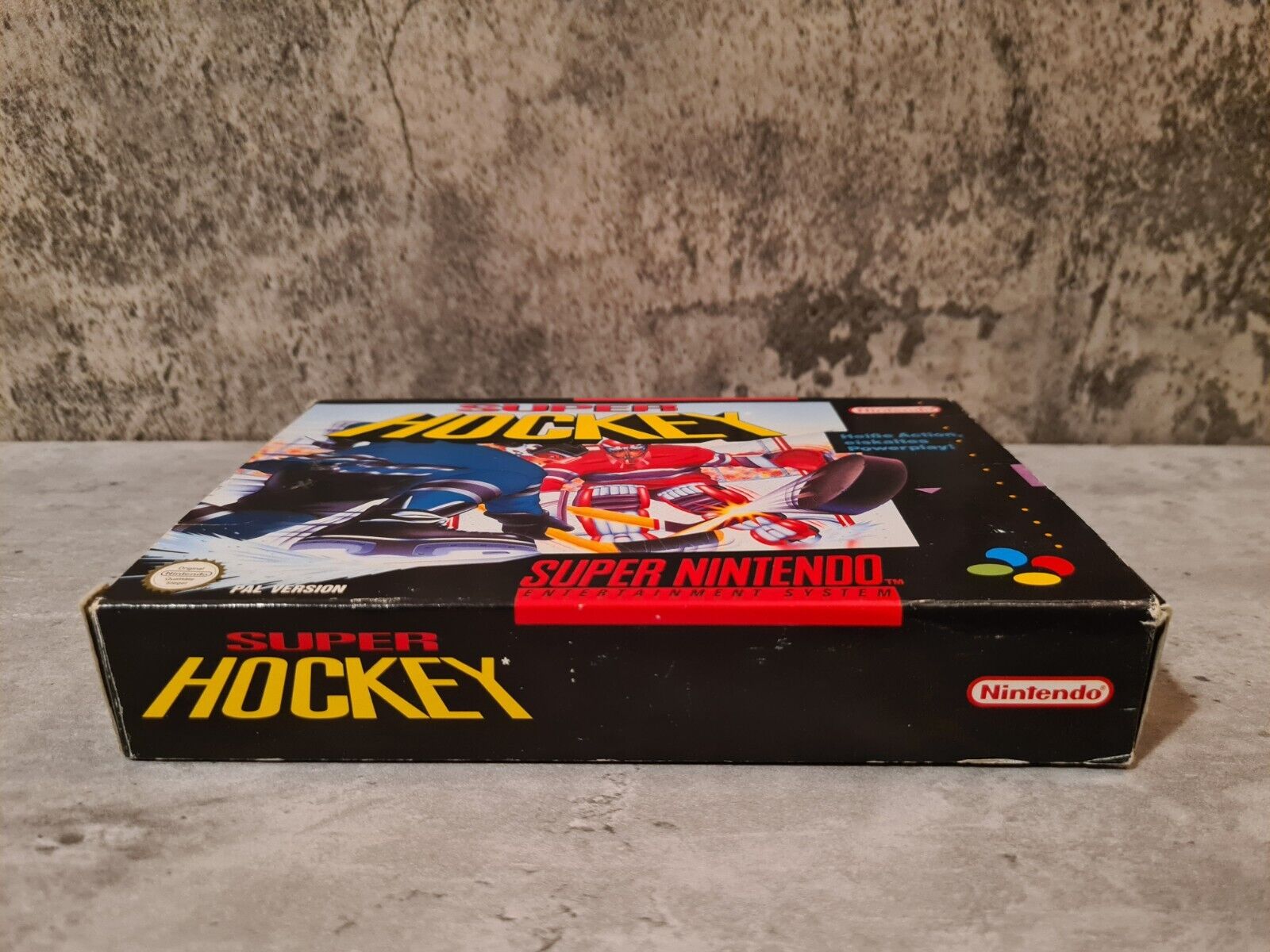 SNES Super Nintendo Super Hockey mit OVP und Anleitung NOE - T-Retro-Games 