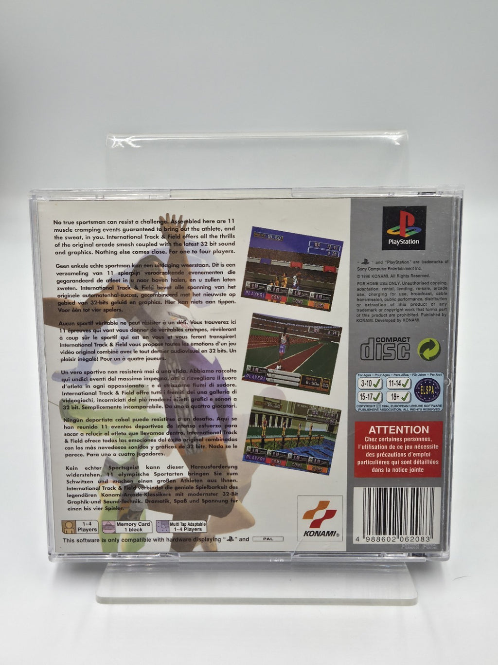PS1 Playstation 1 Spiel International Track & Field mit OVP Multilingual