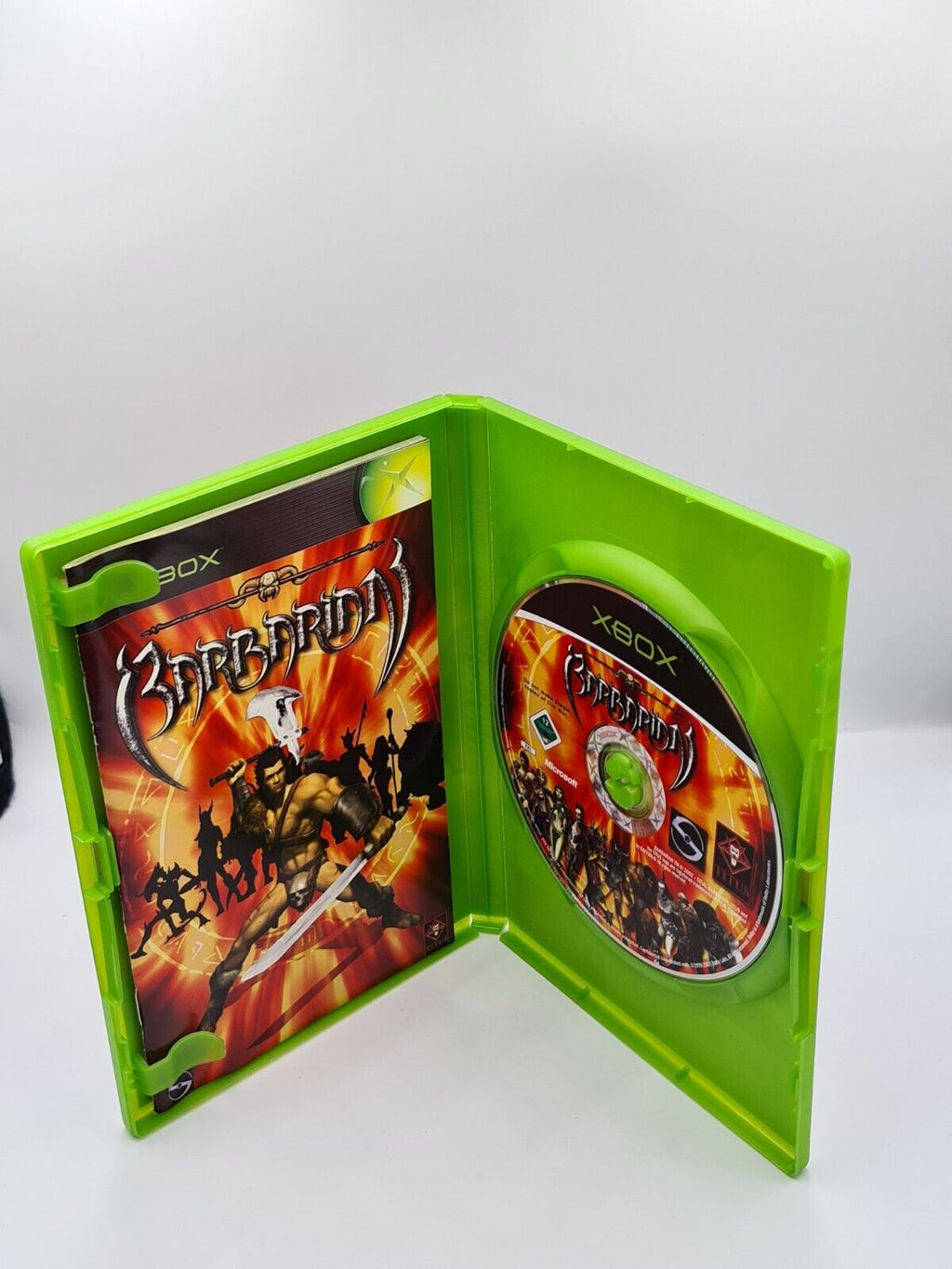 XBOX Spiel Barbarian mit OVP und Anleitung Multilingual - T-Retro-Games 