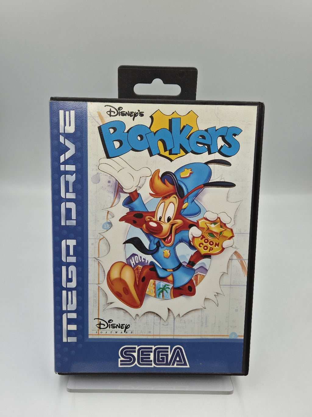 Sega Mega Drive Spiel Disney's Bonkers mit OVP und Anleitung Multilingual 