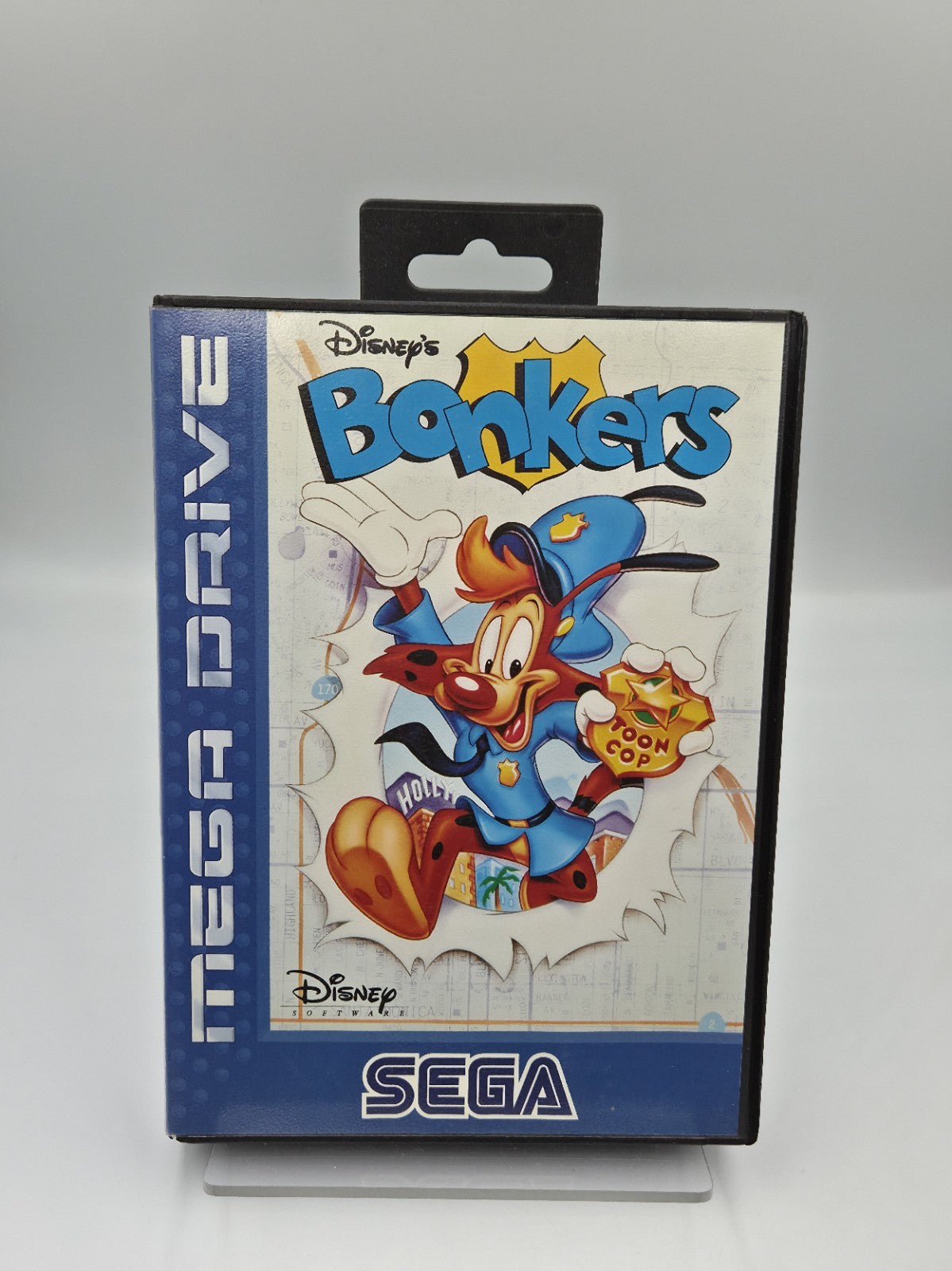 Sega Mega Drive Spiel Disney's Bonkers mit OVP und Anleitung Multilingual 