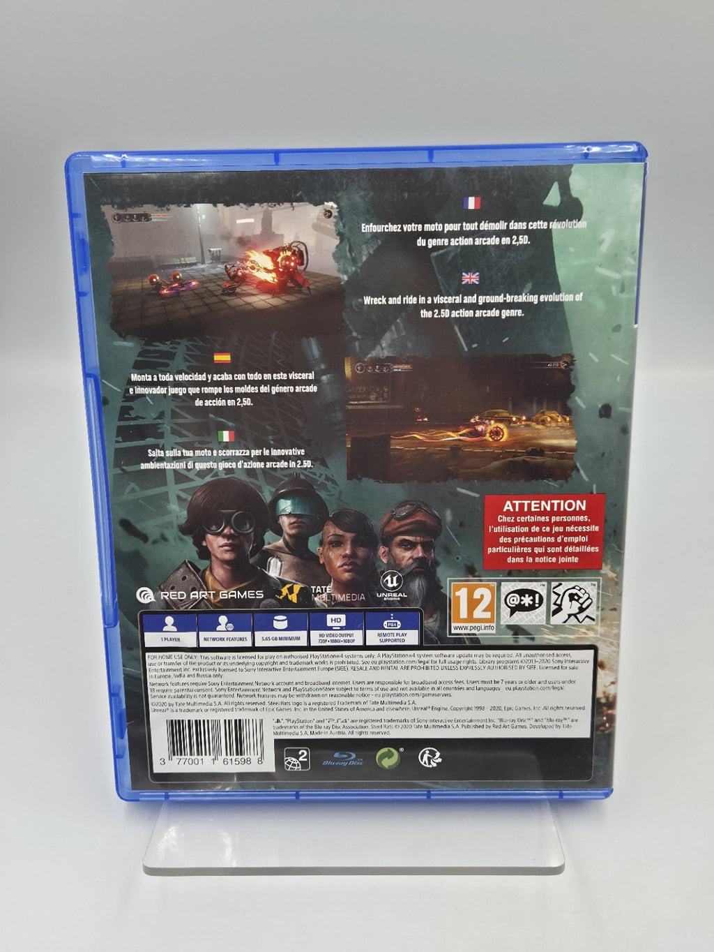PS4 Playstation 4 Spiel Steel Rats mit OVP Multilingual