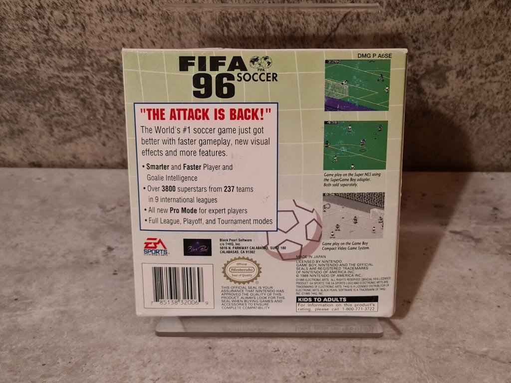 Nintendo Game Boy Classic Fifa Soccer 96 mit OVP und Anleitung + Poster USA - T-Retro-Games 