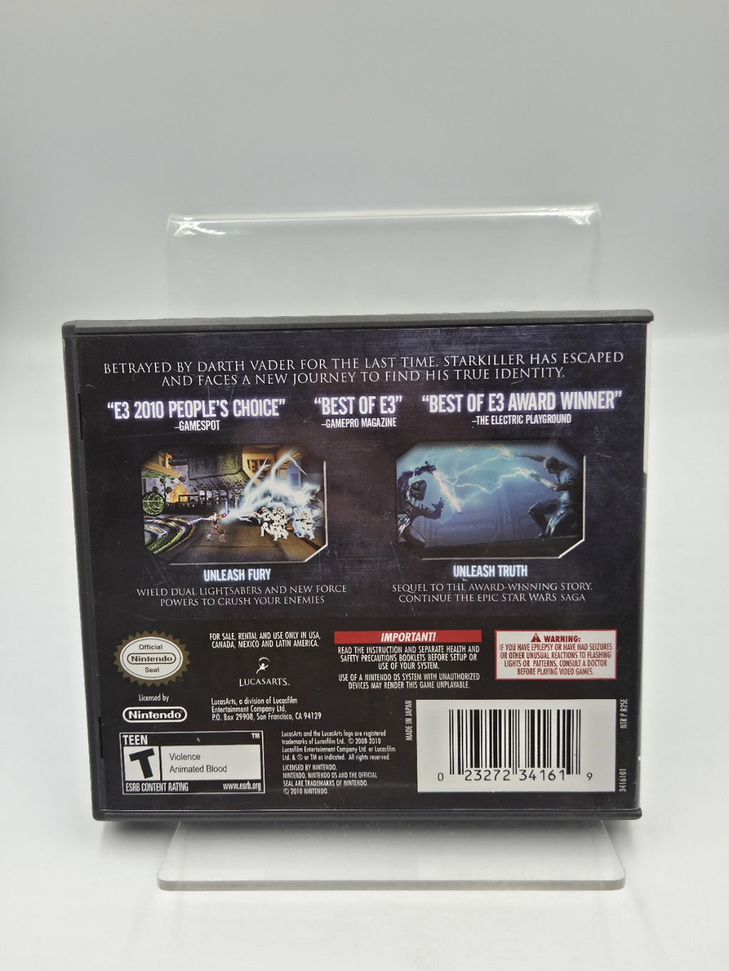 Nintendo DS Spiel Star Wars The Force Unleashed II mit OVP und Anleitung USA