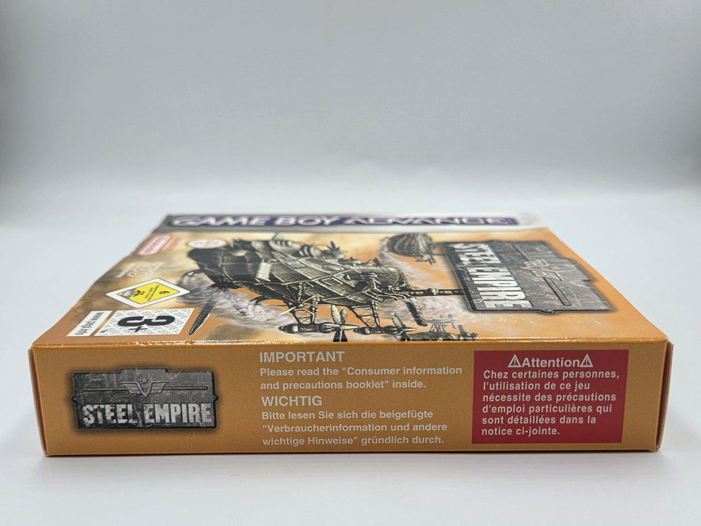 Nintendo Game Boy Advance Steel Empire mit OVP und Anleitung EUR