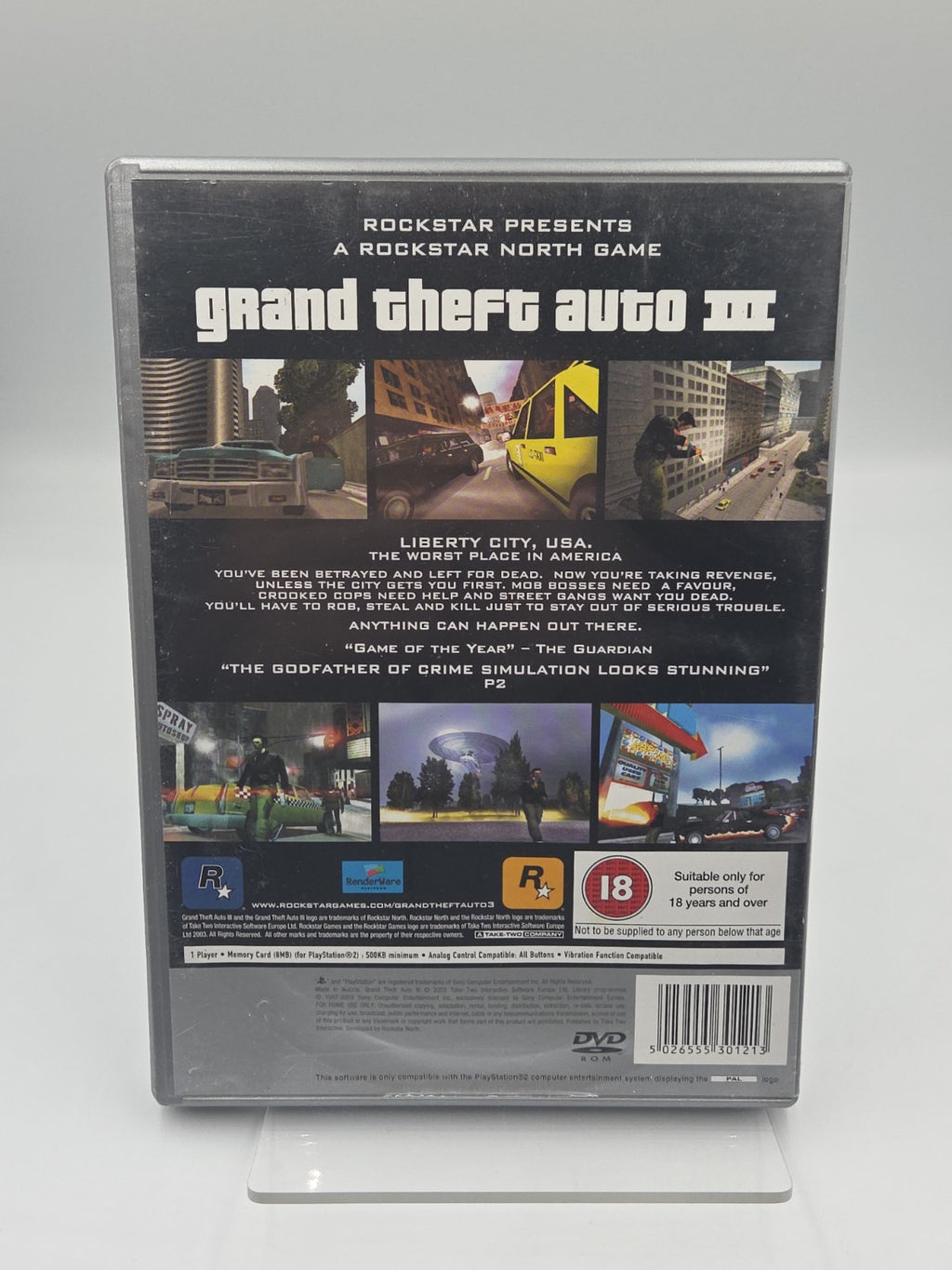 PS2 Playstation 2 Grand Theft Auto III mit OVP und Anleitung  Englisch