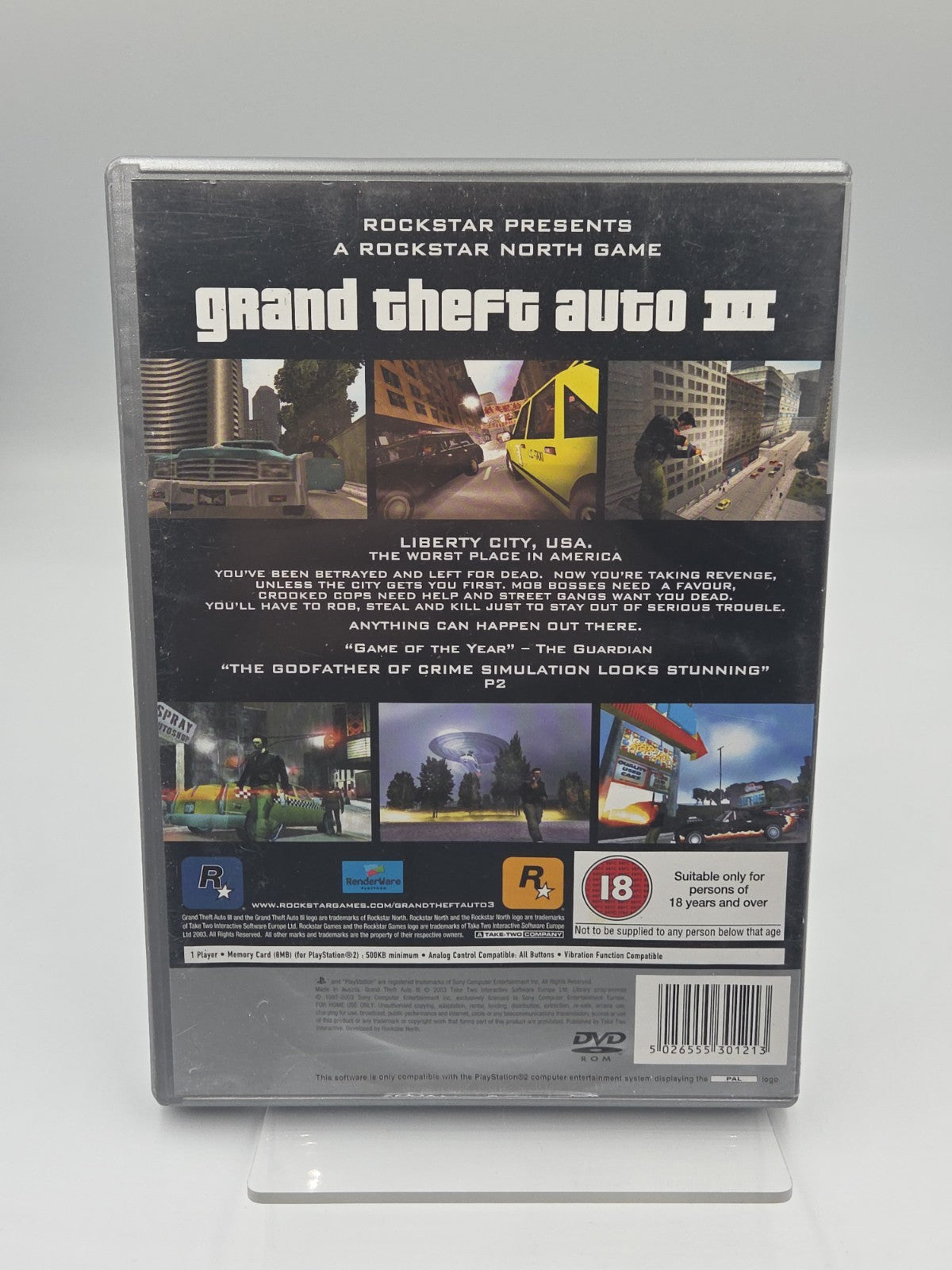 PS2 Playstation 2 Grand Theft Auto III mit OVP und Anleitung  Englisch