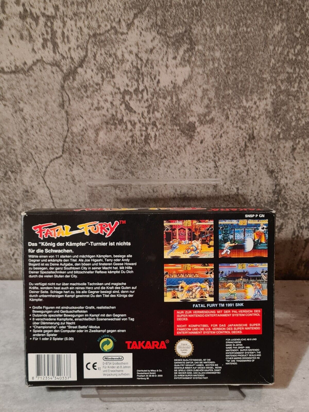 SNES Super Nintendo Fatal Fury mit OVP und Anleitung NOE - T-Retro-Games 