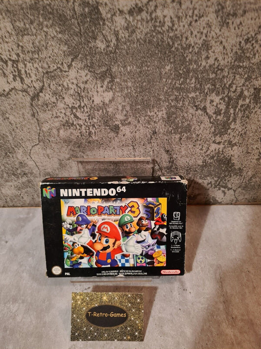 N64 Nintendo 64 Mario Party 3 mit OVP und Anleitung EUR - T-Retro-Games 