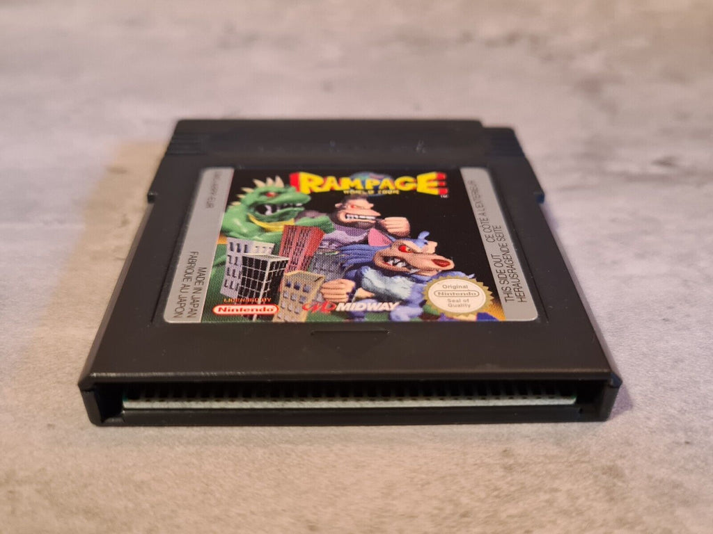 Nintendo Game Boy Color Rampage World Tour EUR Modul - T-Retro-Games 