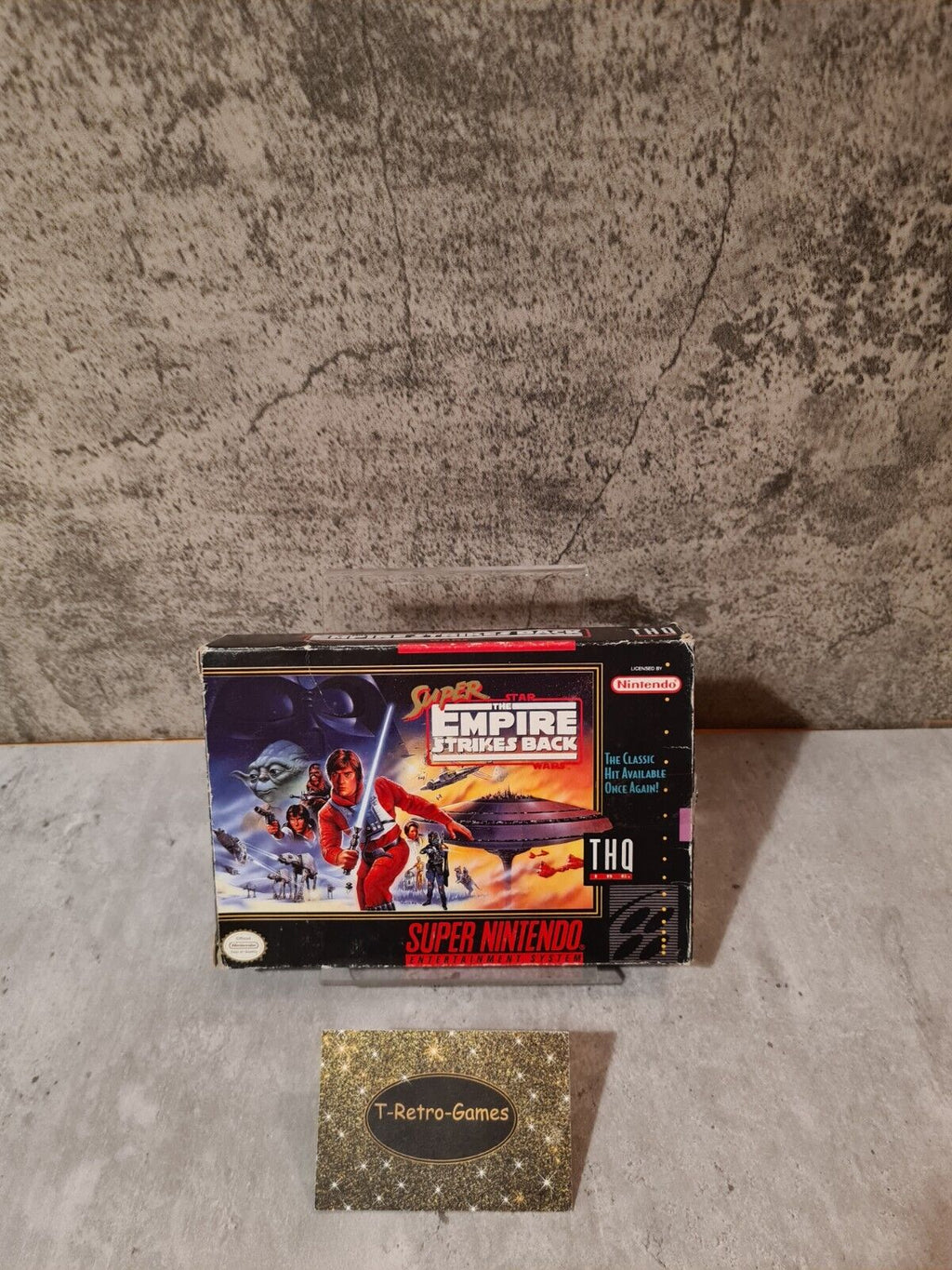 SNES Super Star Wars The Empire Strikes Back mit OVP und Anleitung NTSC USA - T-Retro-Games 
