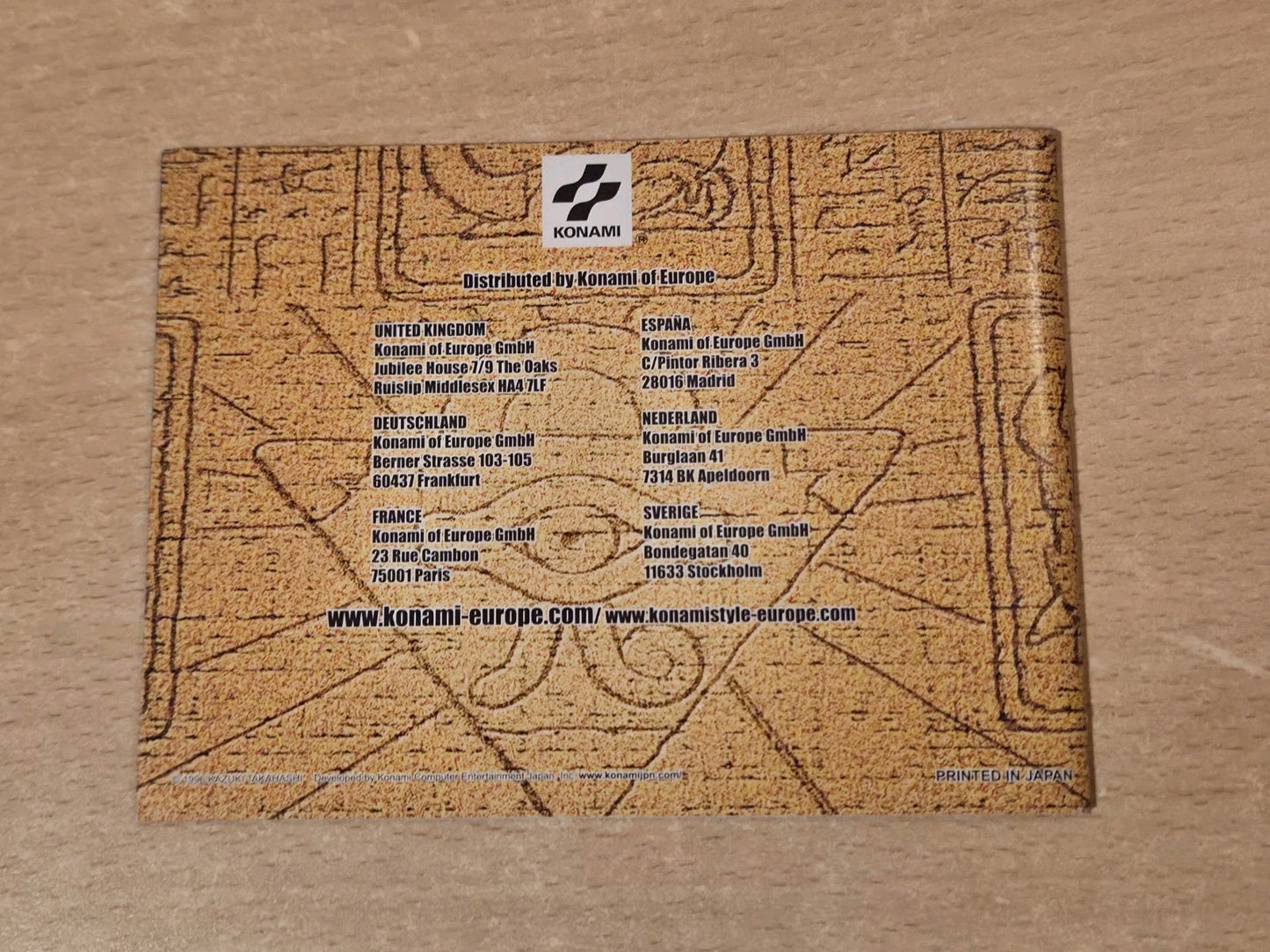 Nintendo Game Boy Color Yu-Gi-Oh! Das Dunkle Duell Spielanleitung NOE