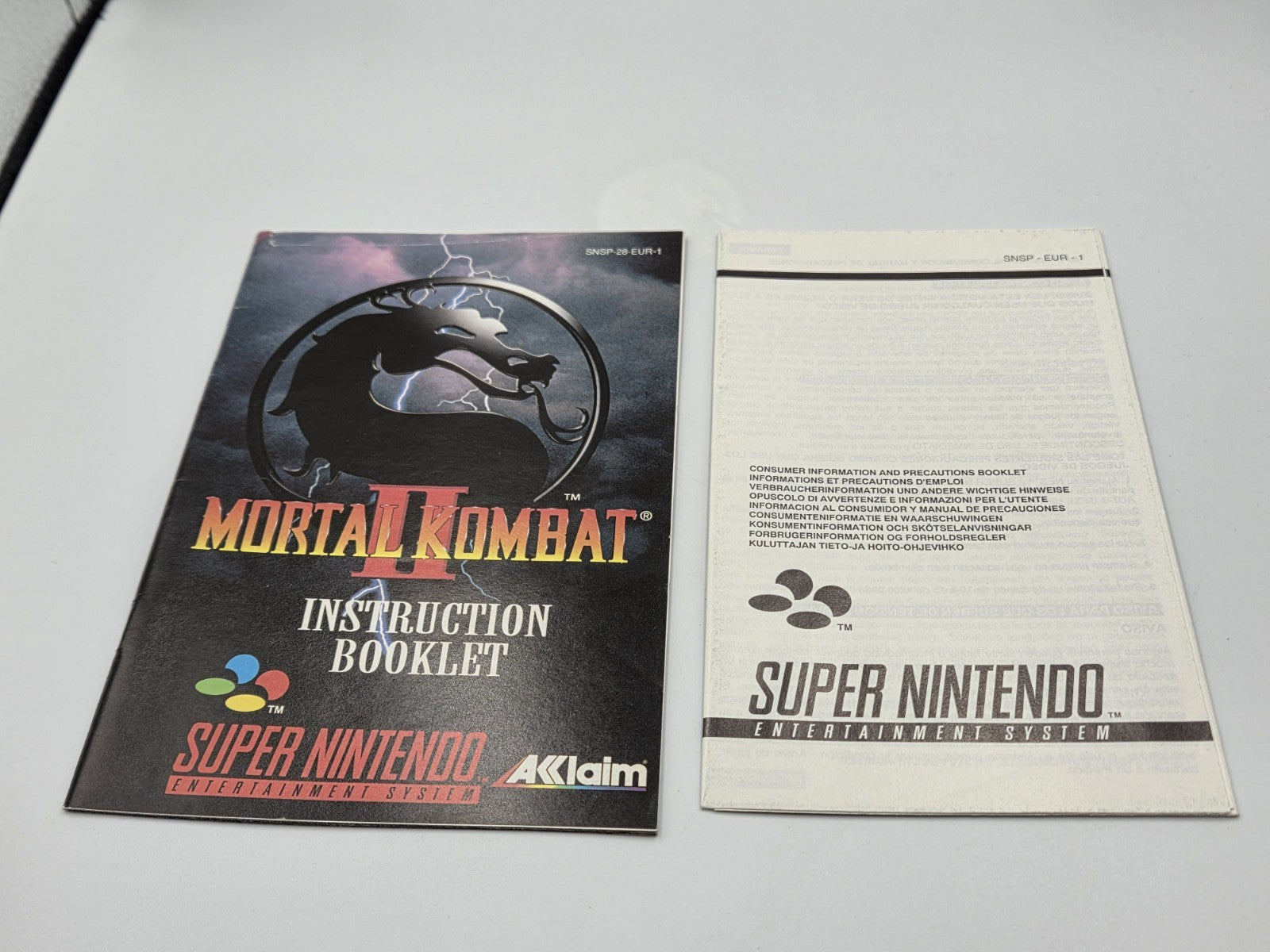 SNES Super Nintendo Mortal Kombat  II 2 mit OVP und Anleitung EUR