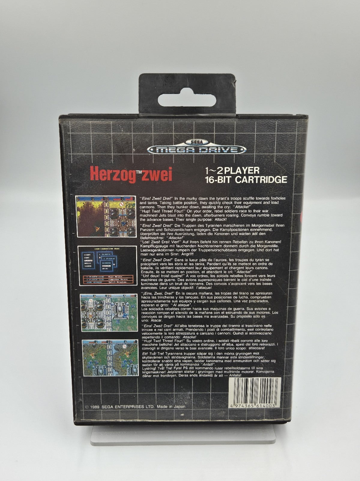 Sega Mega Drive Spiel Herzog Zwei mit OVP und Anleitung Multilingual 