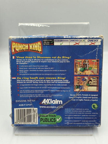 Nintendo Game Boy Advance Punch King FAH Leer OVP Empty Box 