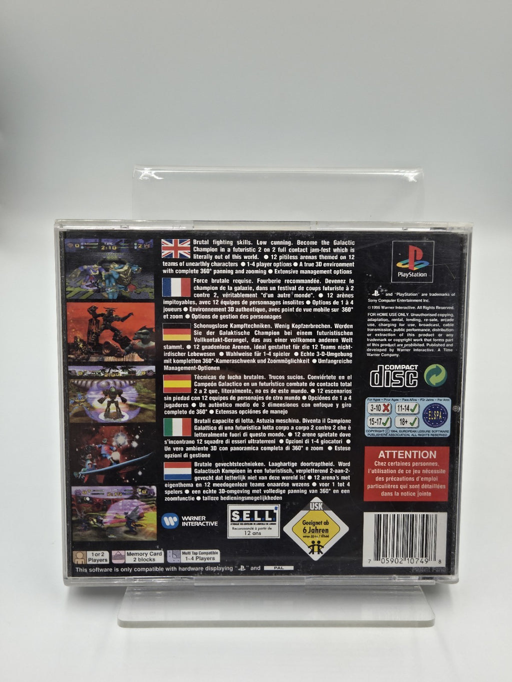 PS1 Playstation 1 Spiel Pitball mit OVP und Anleitung Multilingual