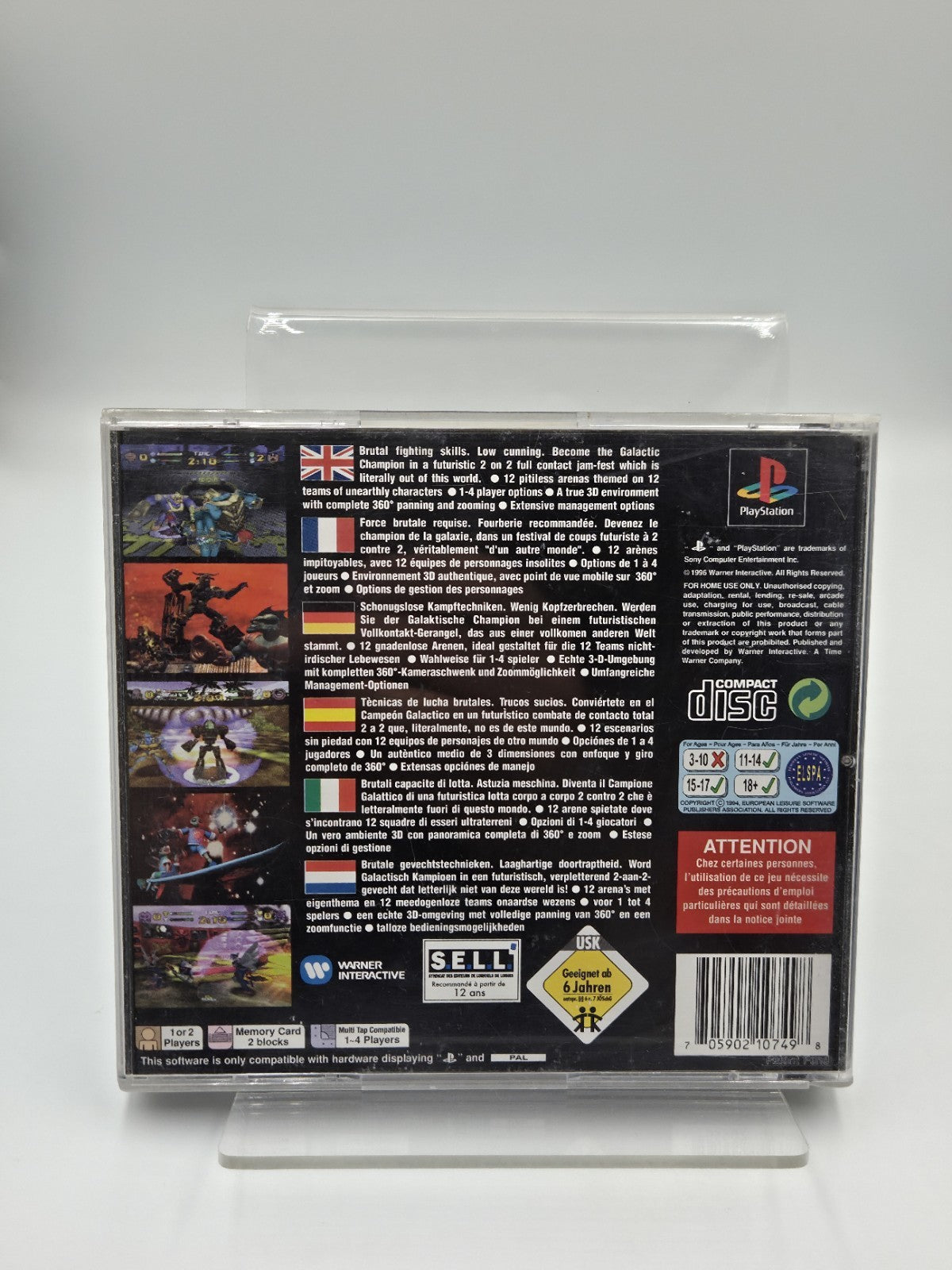 PS1 Playstation 1 Spiel Pitball mit OVP und Anleitung Multilingual