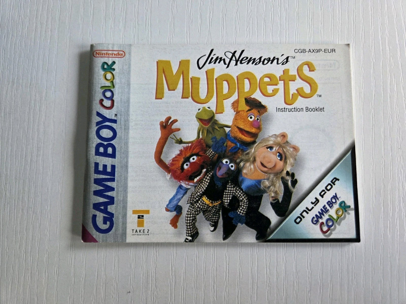 Nintendo Game Boy Color Spielanleitung Jim Henson's Muppets NOE