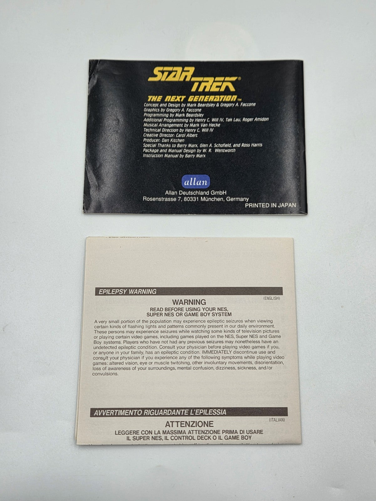 Game Boy Classic Spiel Star Trek The Next Generation mit OVP und Anleitung NOE
