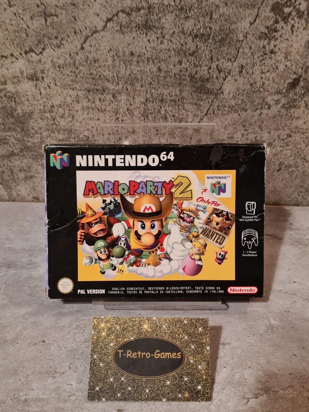 N64 Nintendo 64 Mario Party 2 mit OVP und Anleitung EUR - T-Retro-Games 