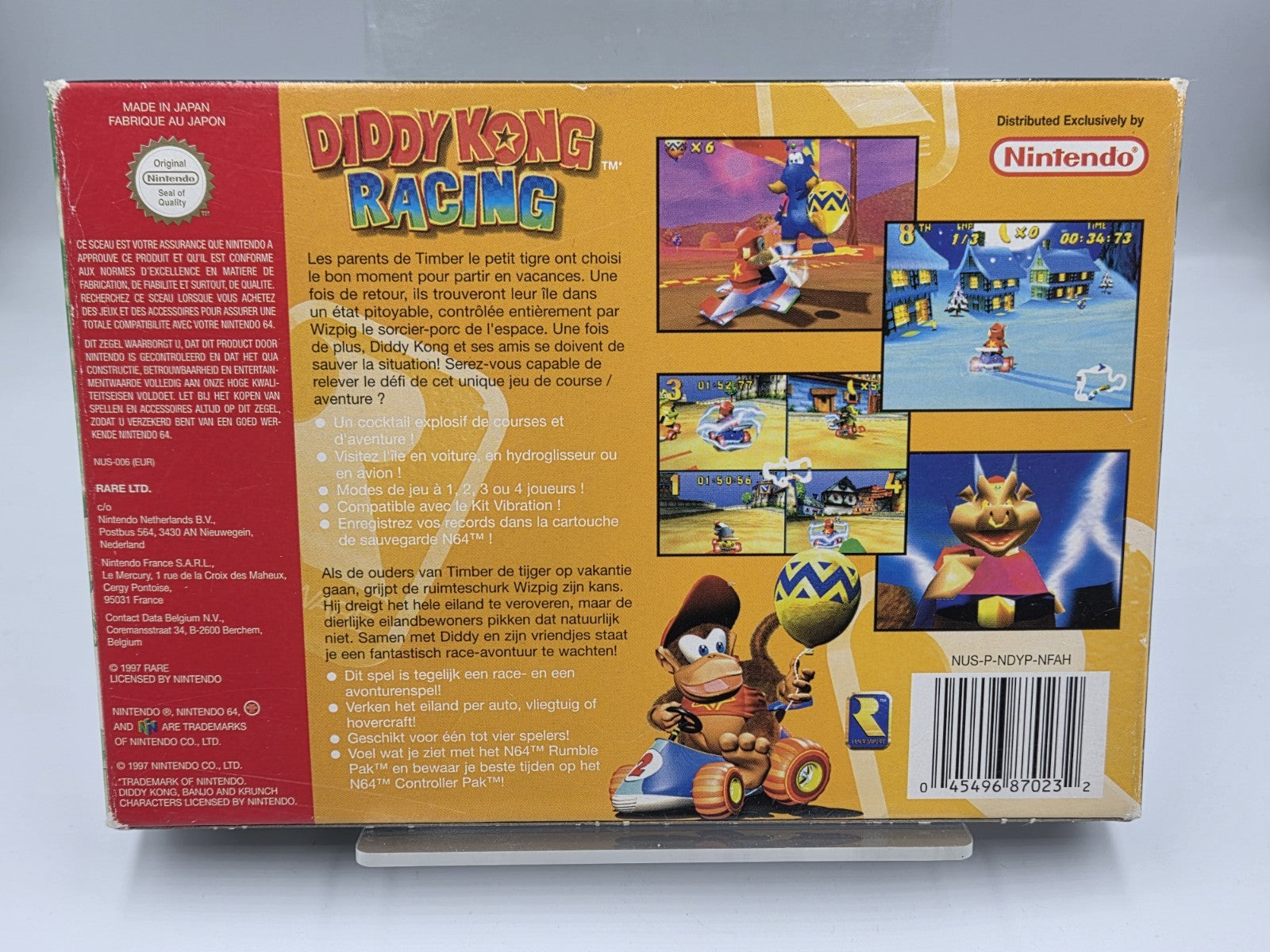 N64 Nintendo 64 Diddy Kong Racing mit OVP und Anleitung FAH