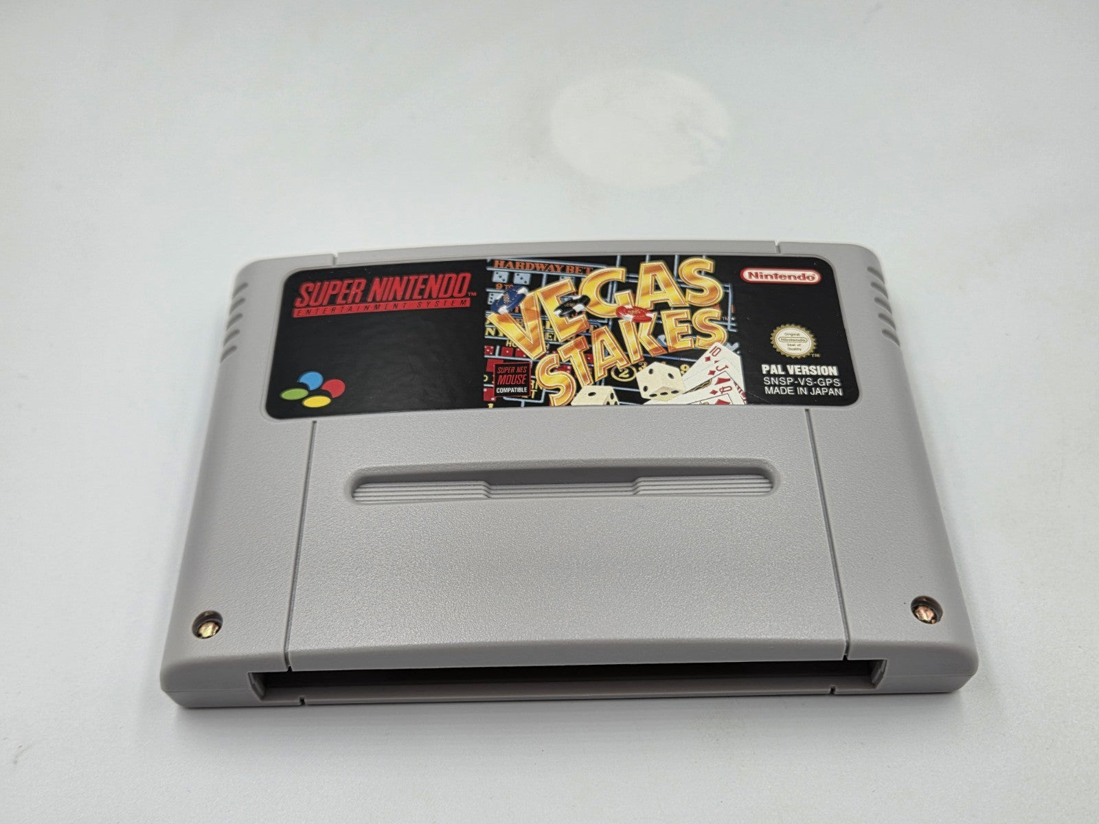 SNES Super Nintendo Vegas Stakes mit OVP und Anleitung GPS