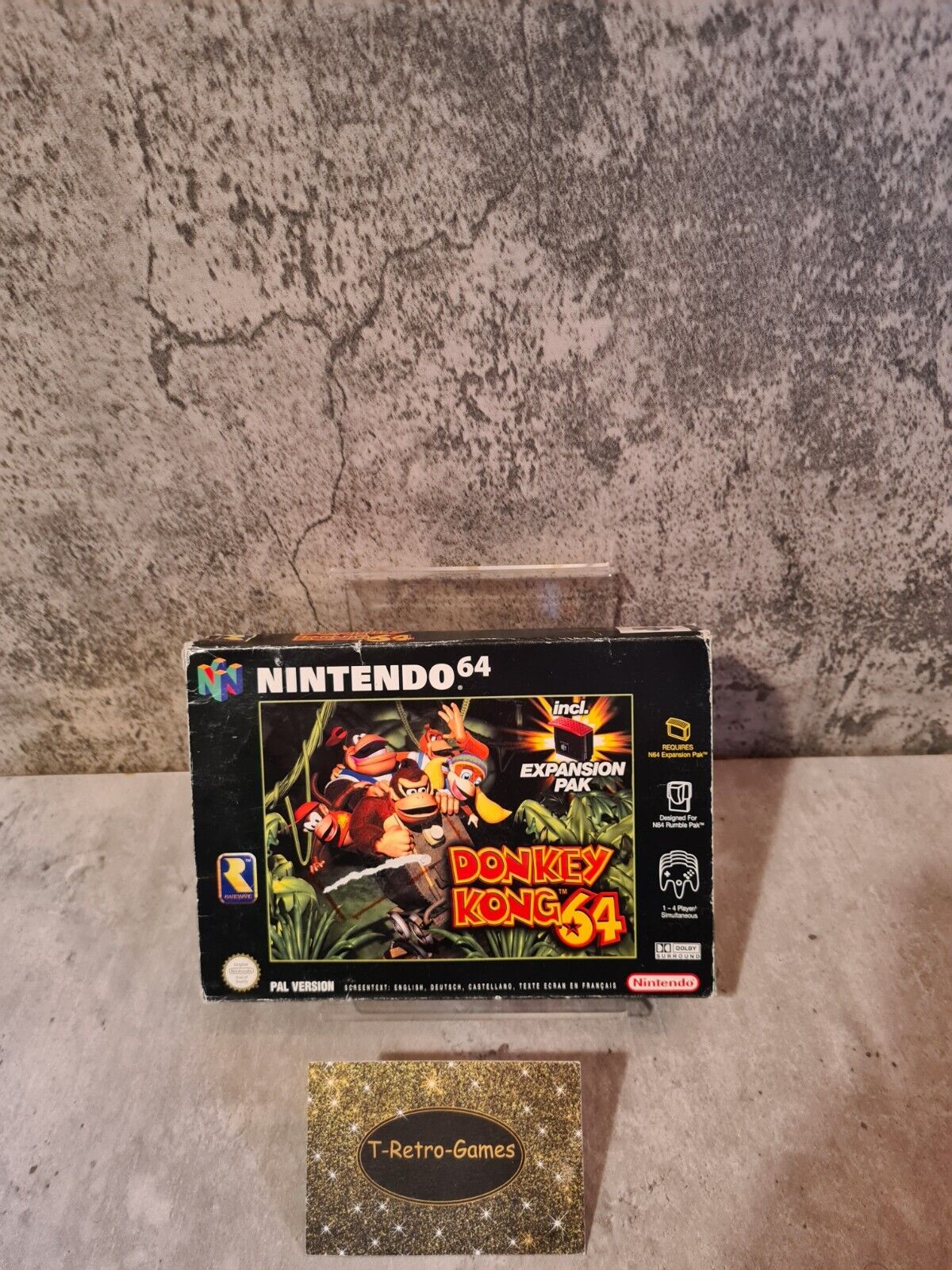 N64 Nintendo 64 Donkey Kong 64 mit OVP und Anleitung EUR - T-Retro-Games 