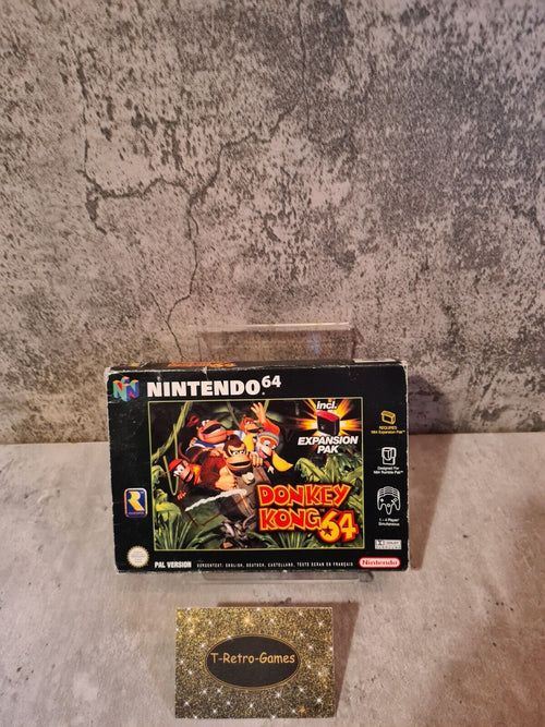 N64 Nintendo 64 Donkey Kong 64 mit OVP und Anleitung EUR - T-Retro-Games 