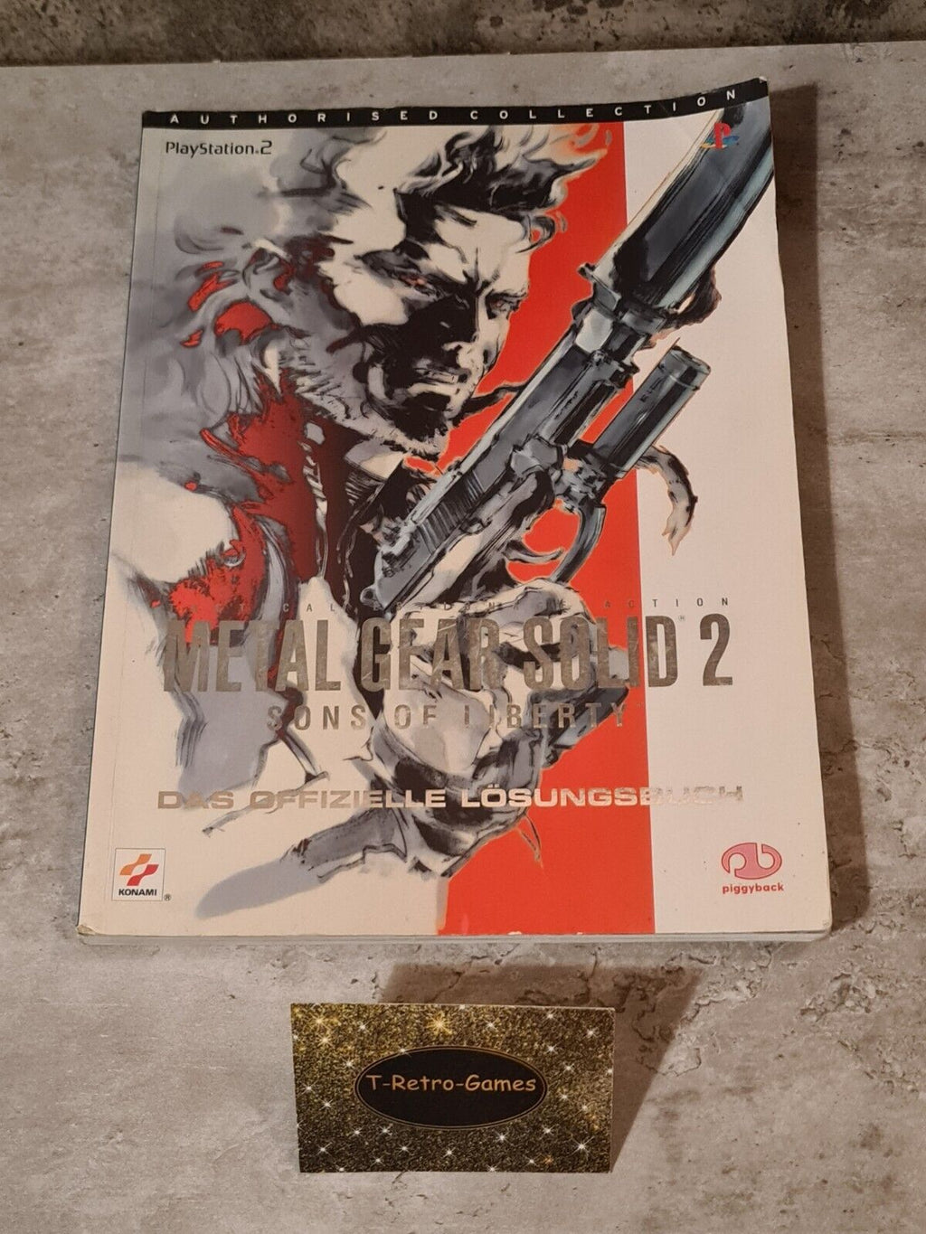Metal Gear Solid 2 Sons of Liberty Das Offizielle Lösungsbuch Deutsch - T-Retro-Games 