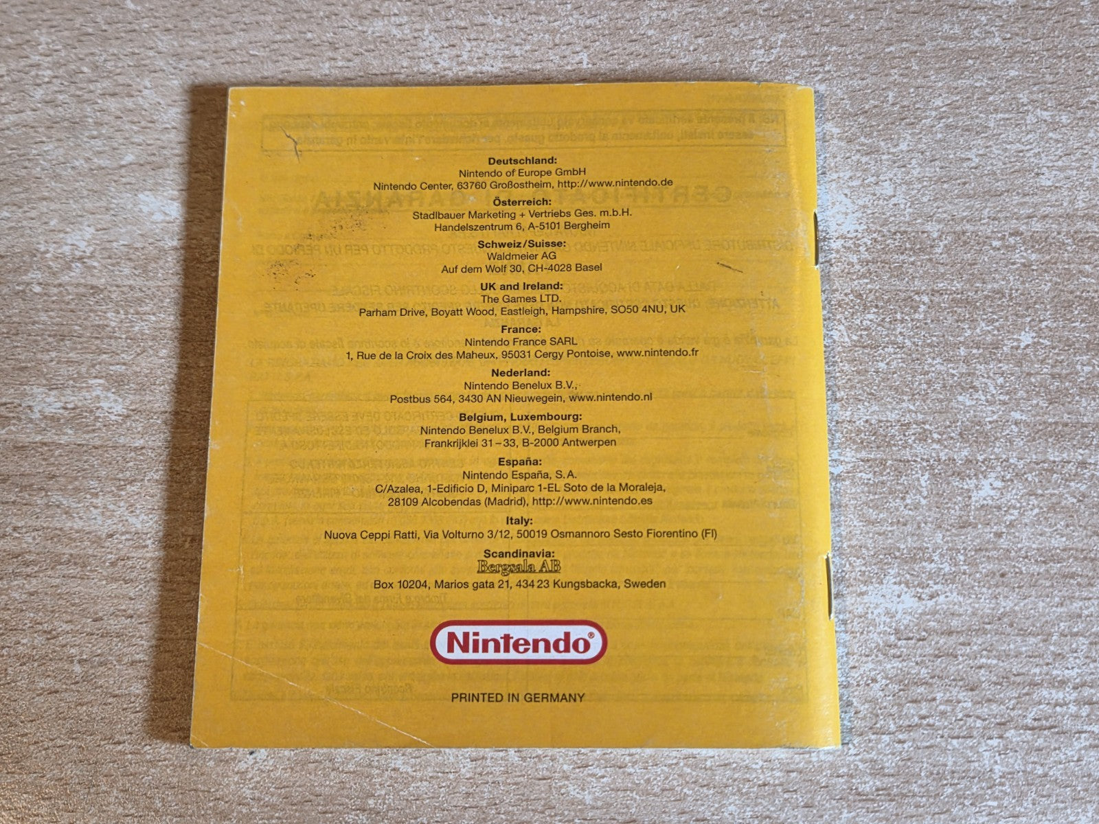Nintendo Game Boy Color Spielanleitung Pokemon Pinball EUR