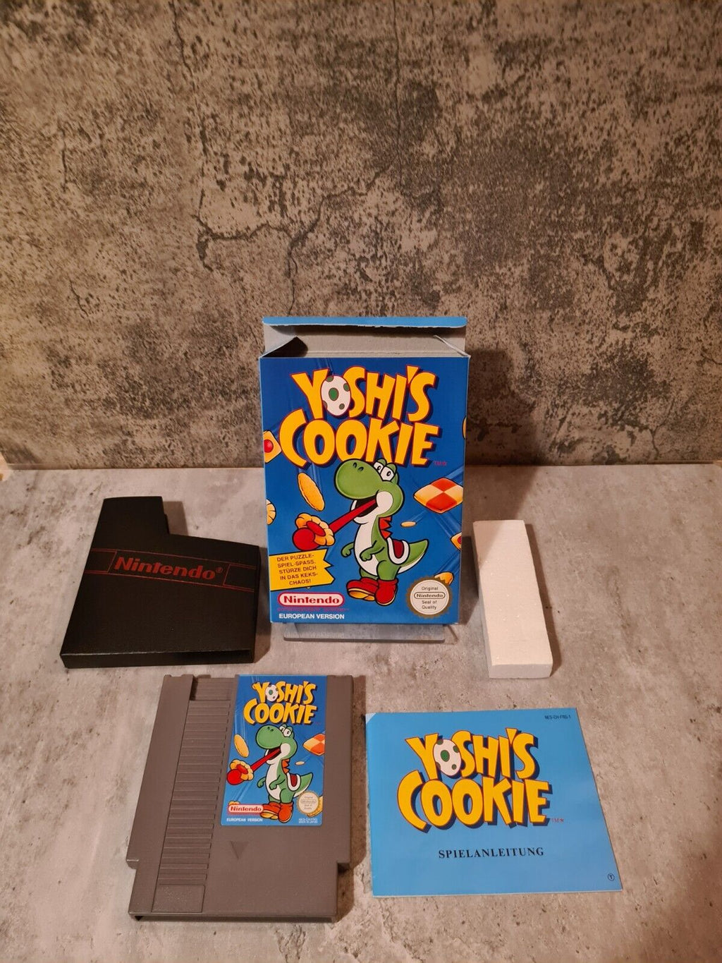 NES Yoshi's Cookie mit OVP und Anleitung FRG - T-Retro-Games 