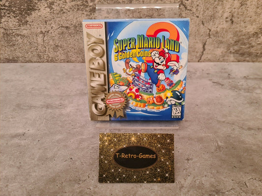Nintendo Gameboy Super Mario Land 2 : 6 Golden Coins mit OVP und Anleitung USA - T-Retro-Games 