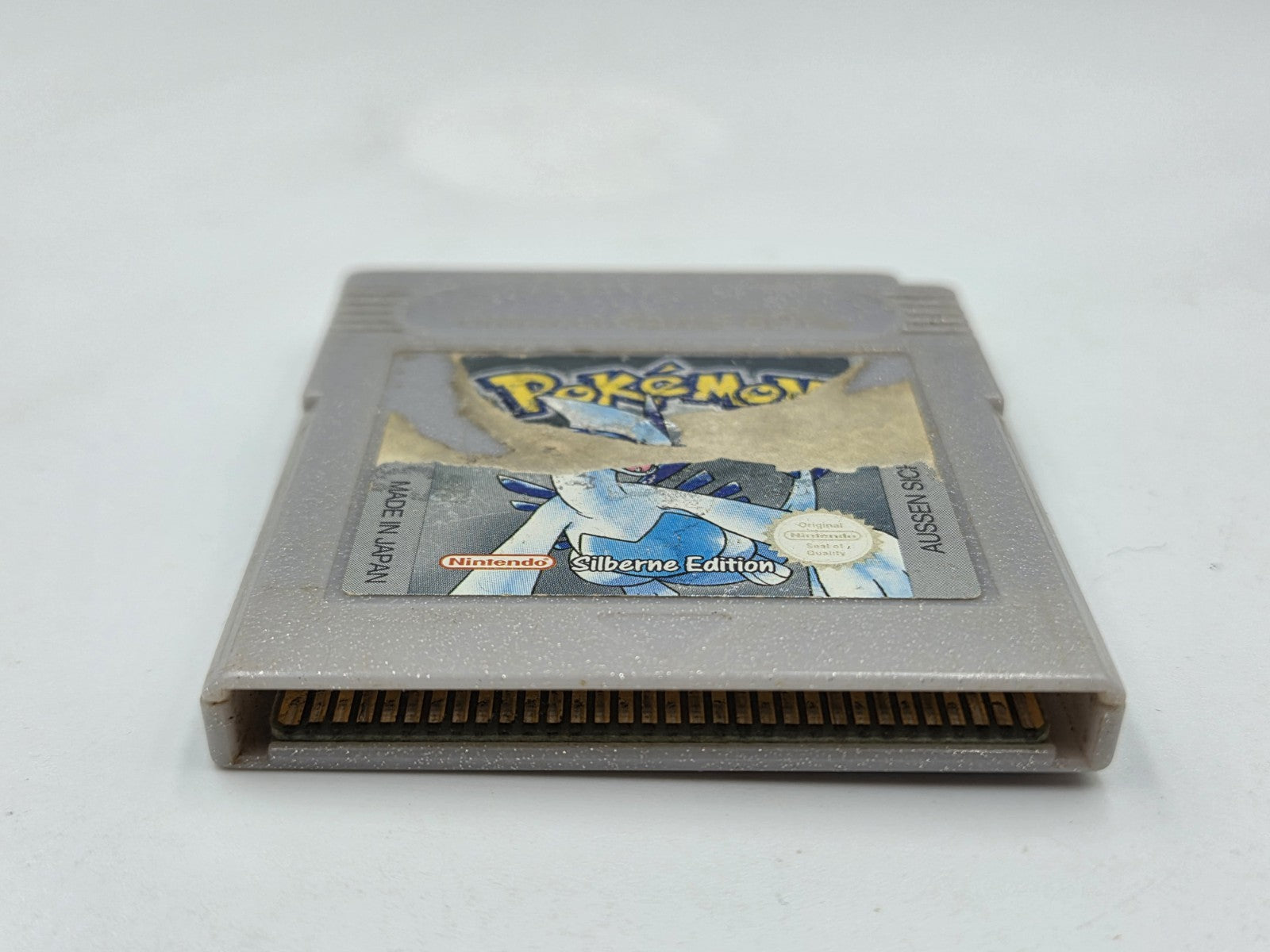 Nintendo Game Boy Color Spiel Pokemon Silberne Edition NOE Modul Speichert 