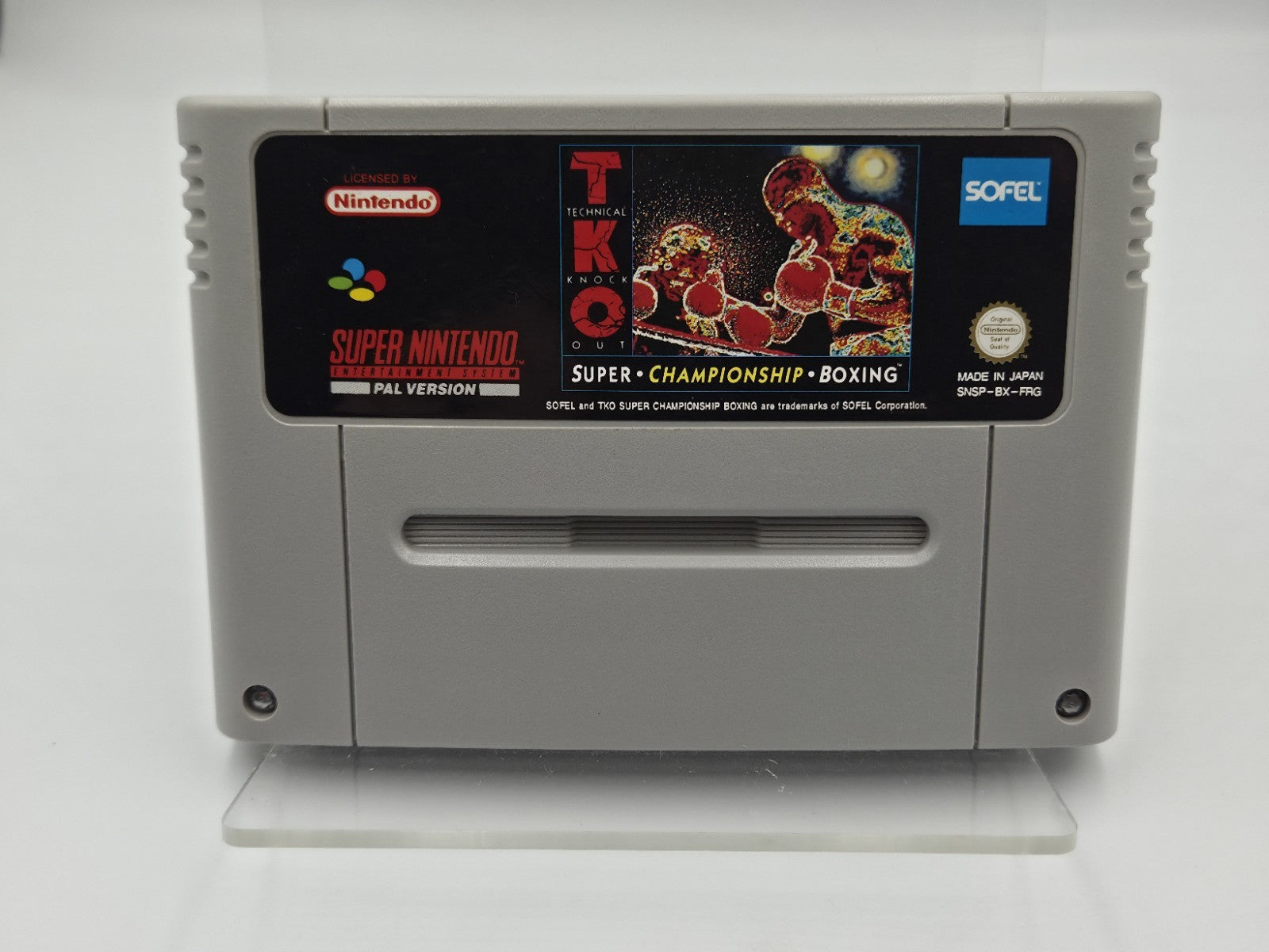 SNES Super Nintendo TKO Super Championship Boxing FRG Modul