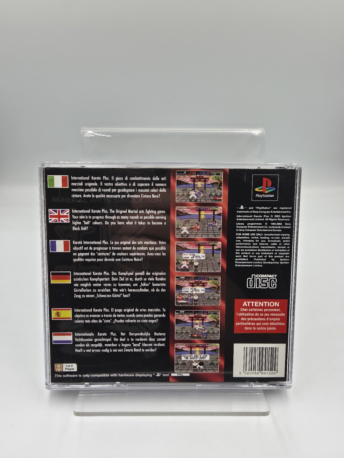 PS1 Playstation 1 Spiel International Karate + mit OVP + Anleitung Multilingual