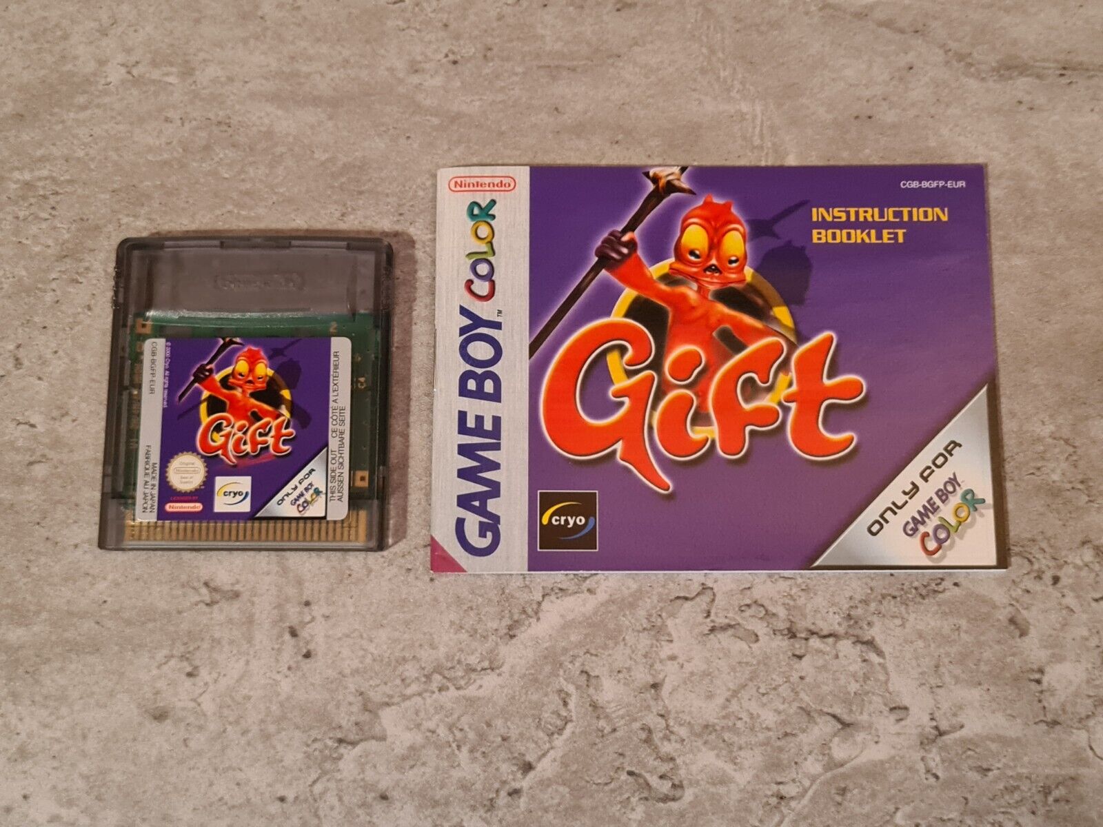 Nintendo Game Boy Color Spiel Gift mit OVP und Anleitung EUR - T-Retro-Games 