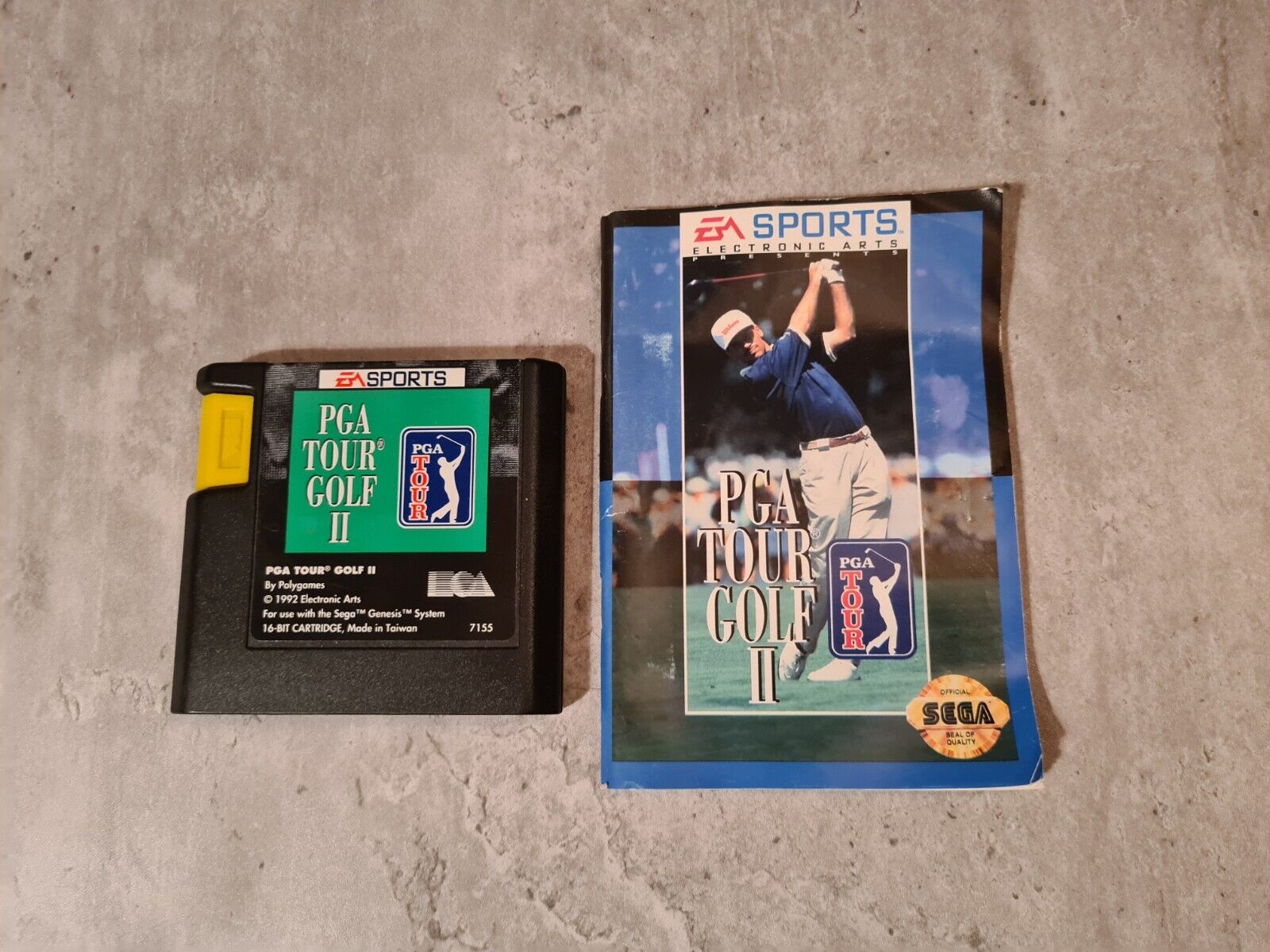Sega Genesis Spiel PGA Tour Golf II mit OVP und Anleitung USA - T-Retro-Games 
