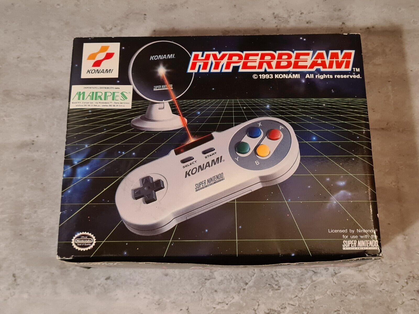 SNES Super Nintendo Konami Hyperbeam Controller Joystick New Old Stock Neu NEW - T-Retro-Games 