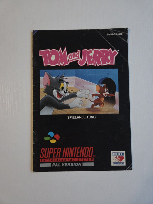 SNES Super Nintendo Tom and Jerry Spielanleitung Instruction Booklet NOE