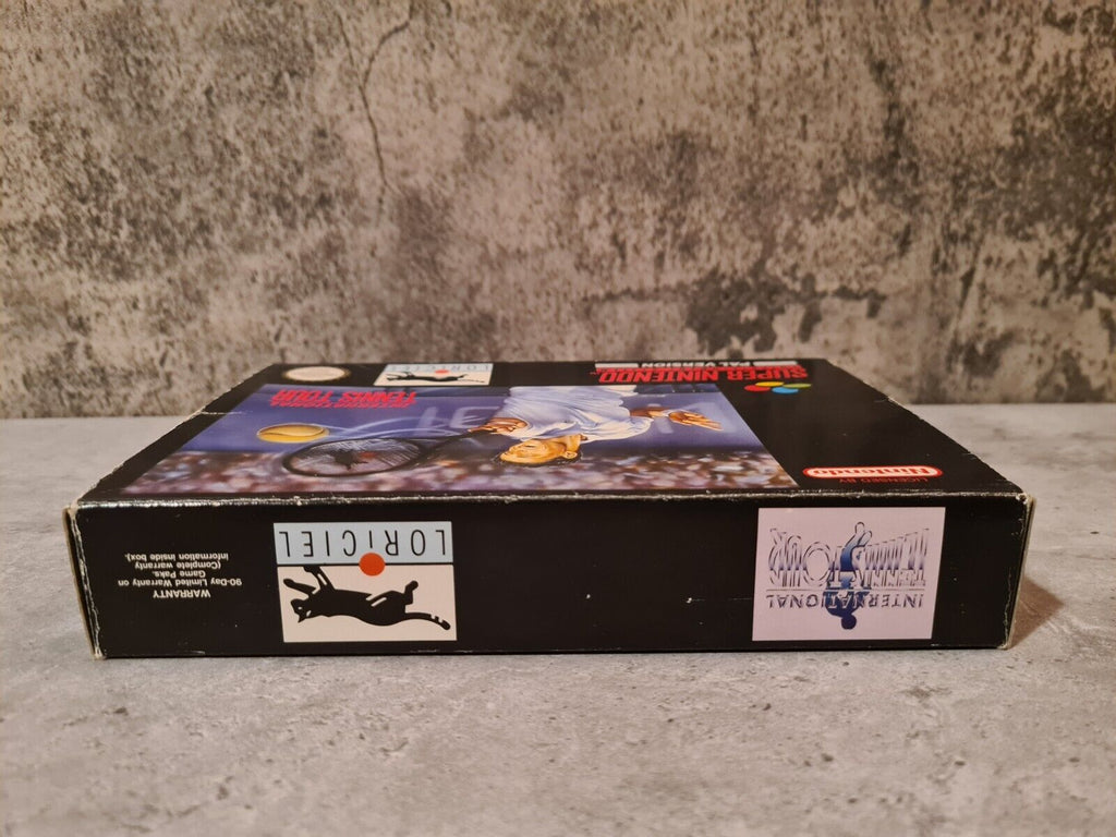 SNES Super Nintendo International Tennis Tour mit OVP und Anleitung UKV - T-Retro-Games 