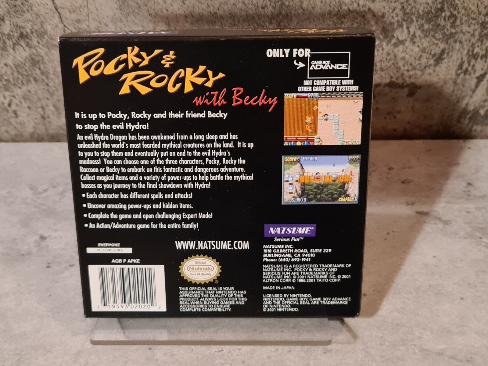 Nintendo Game Boy Advance Pocky & Rocky with Becky mit OVP und Anleitung USA - T-Retro-Games 