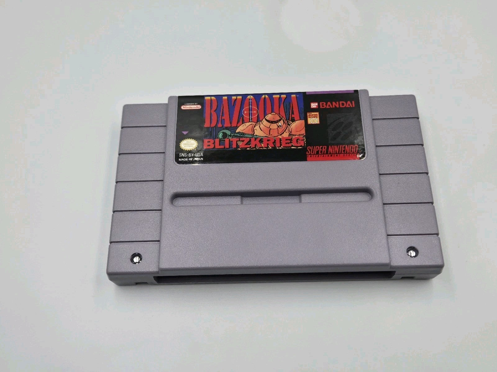SNES Super Nintendo Spiel Bazooka Blitzkrieg mit OVP und Anleitung NTSC USA