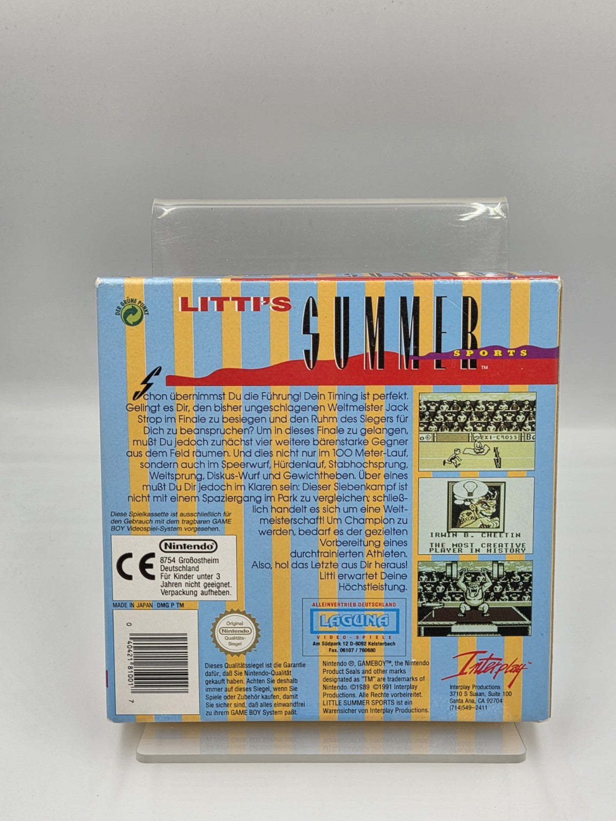 Nintendo Game Boy Classic Spiel Litti's Summer Sports mit OVP und Anleitung NOE