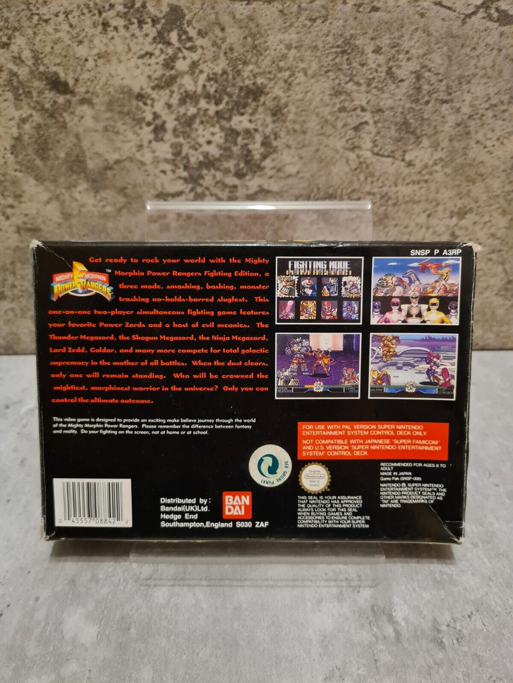 SNES Super Nintendo Power Rangers The Fighting Edition mit OVP und Anleitung UKV - T-Retro-Games 