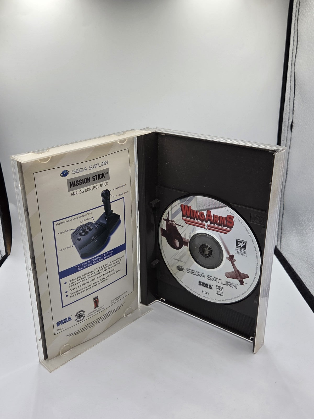 Sega Saturn WingArms mit OVP und Anleitung NTSC-USA