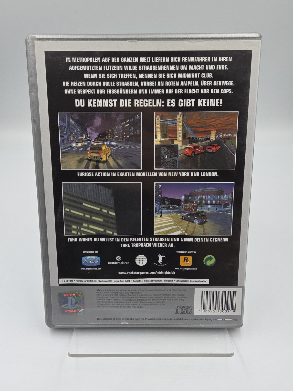 PS2 Playstation 2 Midnight Club Street Racing mit OVP und Anleitung Deutsch